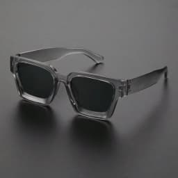 1PC Unisex Plastic Fashion Square Frame Sunglasses For Street Photography And Beach Trips Driving Accessories