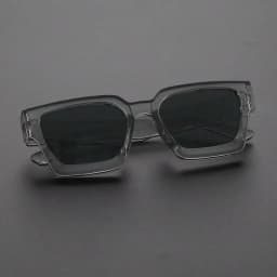 1PC Unisex Plastic Fashion Square Frame Sunglasses For Street Photography And Beach Trips Driving Accessories