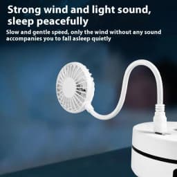 .1 Piece Silent Cooling Power Bank Wireless Mini Play Plug Fans Summer Long USB Rechargeable Handheld Fan