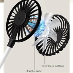 .1 Piece Silent Cooling Power Bank Wireless Mini Play Plug Fans Summer Long USB Rechargeable Handheld Fan