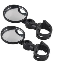 2pcs Adjustable Rotate Bicycle Auxiliary Rearview Mirror Handlebar Mount Wide-Angle Convex Cycling Rear View Mirrors Accessories
