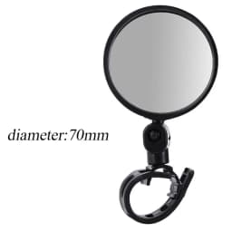 2pcs Adjustable Rotate Bicycle Auxiliary Rearview Mirror Handlebar Mount Wide-Angle Convex Cycling Rear View Mirrors Accessories