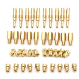 Pack of 10pcs Motorcycle Carburetor Main Jets Slow Pilot Jets for PWK PWM Keihin OKO CVK NSR KSR Carb Set Injector Nozzle