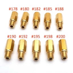 Pack of 10pcs Motorcycle Carburetor Main Jets Slow Pilot Jets for PWK PWM Keihin OKO CVK NSR KSR Carb Set Injector Nozzle