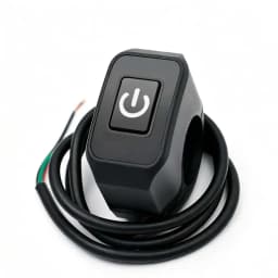 Universal Motorcycle Handlebar Switch Button 12V Button Connector Switch for Electric Star Pressure Waterproof Control Switch