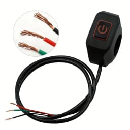 Universal Motorcycle Handlebar Switch Button 12V Button Connector Switch for Electric Star Pressure Waterproof Control Switch