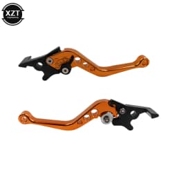 HOT 2Pcs Universal CNC Alloy Motorcycle Brake Handle Adjustable Front Rear Disc Brakes Double Disc Brake Handle Lever