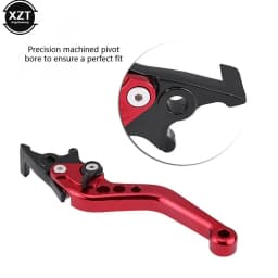 HOT 2Pcs Universal CNC Alloy Motorcycle Brake Handle Adjustable Front Rear Disc Brakes Double Disc Brake Handle Lever