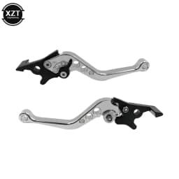 HOT 2Pcs Universal CNC Alloy Motorcycle Brake Handle Adjustable Front Rear Disc Brakes Double Disc Brake Handle Lever