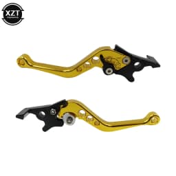 HOT 2Pcs Universal CNC Alloy Motorcycle Brake Handle Adjustable Front Rear Disc Brakes Double Disc Brake Handle Lever