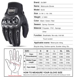 Suomy Motorcycle Gloves Moto Touch Screen Breathable Motorbike Racing Riding Bicycle Protective Guantes Summer Sports for Honda