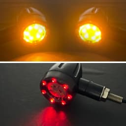 2/4Pcs Motorcycle LED Turn Signal Indicators Stop Light Mini Bullet Warning Lamp Blinker Light 12V For Honda Suzuki Kawasaki AE