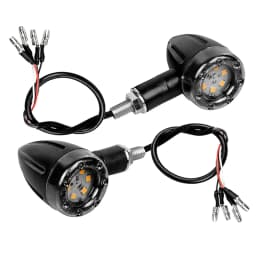 2/4Pcs Motorcycle LED Turn Signal Indicators Stop Light Mini Bullet Warning Lamp Blinker Light 12V For Honda Suzuki Kawasaki AE