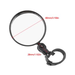 Universal Motorcycle Bike Rearview Mirror Handlebar Adjustable Rotating Rear View Mirror Cycling Accessories