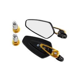 1 Pair 7/8" 22mm Motorcycle Aluminum Bar End Side Rearview Mirror Universal Motorbike Bike Handlebar Rear View Mirrors For Honda