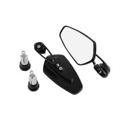 1 Pair 7/8" 22mm Motorcycle Aluminum Bar End Side Rearview Mirror Universal Motorbike Bike Handlebar Rear View Mirrors For Honda