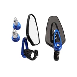 1 Pair 7/8" 22mm Motorcycle Aluminum Bar End Side Rearview Mirror Universal Motorbike Bike Handlebar Rear View Mirrors For Honda