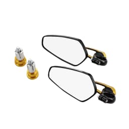 1 Pair 7/8" 22mm Motorcycle Aluminum Bar End Side Rearview Mirror Universal Motorbike Bike Handlebar Rear View Mirrors For Honda