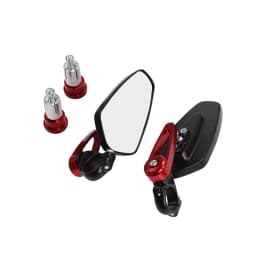 1 Pair 7/8" 22mm Motorcycle Aluminum Bar End Side Rearview Mirror Universal Motorbike Bike Handlebar Rear View Mirrors For Honda
