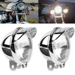 Motorcycle Headlights Universal Motorcycle Front Auxiliary Light For GN125 Side Light For Motorbike Head Lamp Accessories