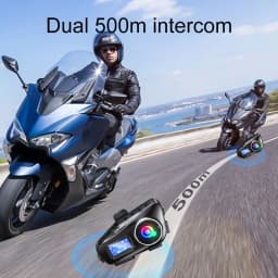 Q58 Max Motorcycle Helmet Bluetooth Intercom Supports Multi-Scene Mixed Music Sharing Intercom Distance 500 Meters