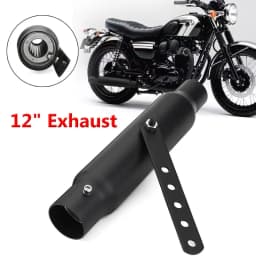 Universal Motorcycle Exhaust Muffler Retro Vintage Classic Electroplating Escap Moto for cg125 sr400 cb500 vt500 CM300 500 Cafe