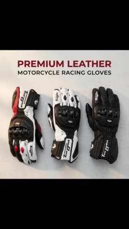 Genuine Leather Motorcycle Gloves Men's Windproof Outdoor Riding Motocross Gloves Touch screen Motociclismo Protective Equipment