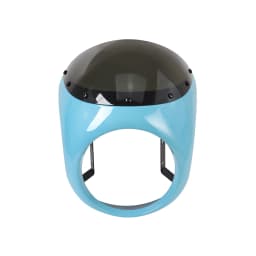 Motorcycle Red/White Front Headlight Fairing Windshield For Cafe Racer Honda Universal 7inch/16.5~18cm Retro Headlamp Windscreen