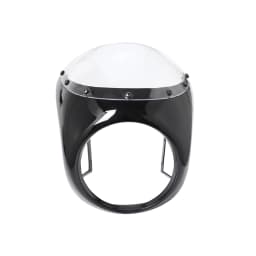 Motorcycle Red/White Front Headlight Fairing Windshield For Cafe Racer Honda Universal 7inch/16.5~18cm Retro Headlamp Windscreen