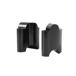 2" Rise CNC Aluminum 1" Handlebar Riser 50mm Handlebar Mount Extension Block for Harley Sportster XL1200 XL48 48 2010-UP