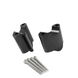 2" Rise CNC Aluminum 1" Handlebar Riser 50mm Handlebar Mount Extension Block for Harley Sportster XL1200 XL48 48 2010-UP