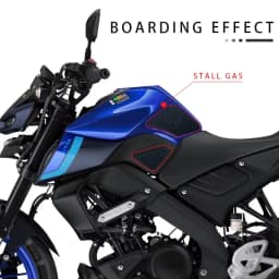 Motorcycle Accessories Fuel Tank Pad Stickers For Yamaha MT-125 MT 125 MT125 2023 2024- Side Anti Slip Tankpad