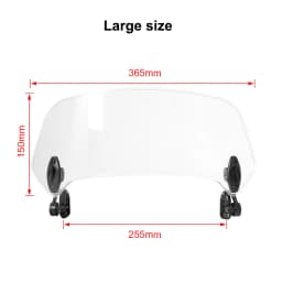 Motorcycle Universal Windshield Extension Adjustable Spoiler Clamp-On Windscreen Deflector For BMW Kawasaki Yamaha Honda Suzuki