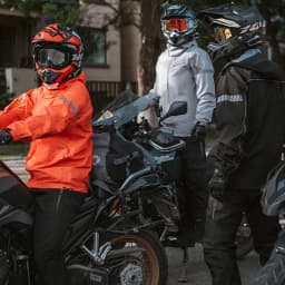 Motorcycle Rainsuit Waterproof Split Raincoat Suit Cycling Motorbike Jacket and Pants Lightweight Foldable Windproof Reflective