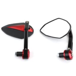 Artudarech 7/8" 22mm Motorcycle Handle Bar End Mirrors Aluminum Sportbike Street Fighter for Honda CBR650R for Yamaha for Suzuki