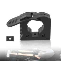 Rubber Clamp Shovel Holder Quick-Release Clamp Mount Bracket for Off-road Vehicles Hunting Truck Trailer 30-40mm Diameter