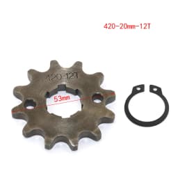 Front Engine 420 20mm 10t 11T 12t 13T 14T 15t 16t 17T 18t 19T Toothed Sprocket With Fixed Plate Lock