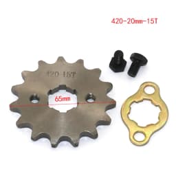 Front Engine 420 20mm 10t 11T 12t 13T 14T 15t 16t 17T 18t 19T Toothed Sprocket With Fixed Plate Lock