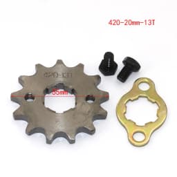 Front Engine 420 20mm 10t 11T 12t 13T 14T 15t 16t 17T 18t 19T Toothed Sprocket With Fixed Plate Lock