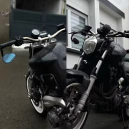Motorcycle 7/8" Rearview Rear View Mirror Side Mirror For BMW Honda CB650R Ducati Kawasaki Yamaha Suzuki Benelli Accessories