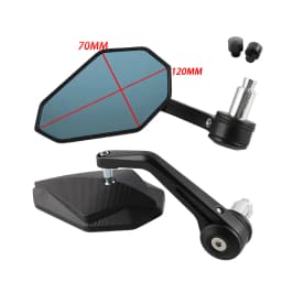 Motorcycle 7/8" Rearview Rear View Mirror Side Mirror For BMW Honda CB650R Ducati Kawasaki Yamaha Suzuki Benelli Accessories