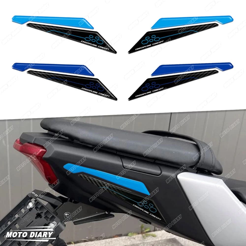 3D Resin Motorcycle Sticker Set Tail Section Decals Waterproof For MT-07 MT 07 MT07 2025
