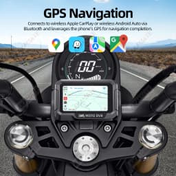 3.4Inch Motorcycle Navigation Monitor CarPlay Android Auto Bluetooth Waterproof Portable HD Digital Display Motor CPS Screen