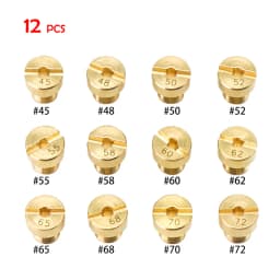 ZSDTRP 12pcs M5 Thread Replacement #30-#135 Carburetor Jets For Dellorto SHA PHBG Carb main Injector nozzle NC PHVA Pilot Jet