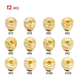 ZSDTRP 12pcs M5 Thread Replacement #30-#135 Carburetor Jets For Dellorto SHA PHBG Carb main Injector nozzle NC PHVA Pilot Jet