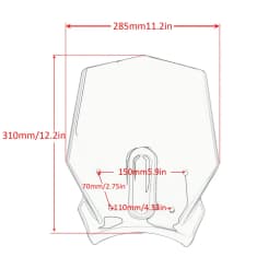 For Honda CB 650R 2019-2026 2025 2024 CB650R Windshield Windscreen Motorcycle Front Air Deflector Wind Shield Screen Accessories