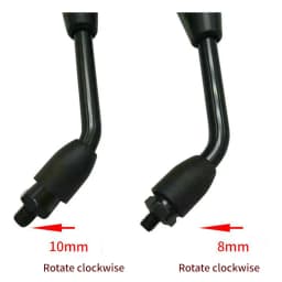 Universial 8mm 10mm Electromobile Back Side Convex Motorcycle Mirror Handle Bar End Side Rearview Mirrors for Scooter E-Bike