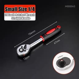 24/72 Tooth Quick Ratchet Wrench 1/2 1/4 3/8 3 Size Flying Wrenches Two-way Socket Wrench Repair Tools for Vehicle Bicycle