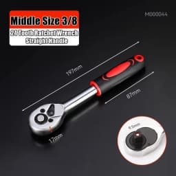 24/72 Tooth Quick Ratchet Wrench 1/2 1/4 3/8 3 Size Flying Wrenches Two-way Socket Wrench Repair Tools for Vehicle Bicycle