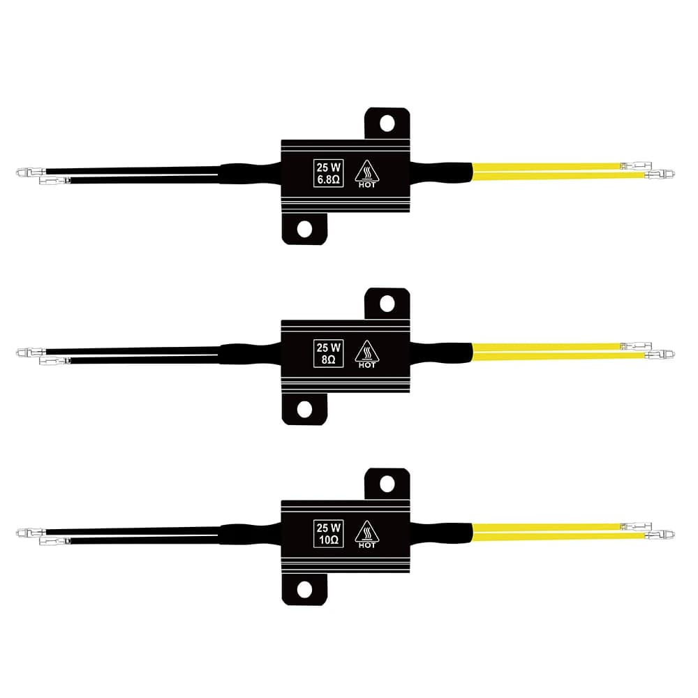 Motorcycle LED Accessories LED Turn Signal Decoder MotorTurn Signal Lamps Resistors 25W 6.8/8/10Ohm
